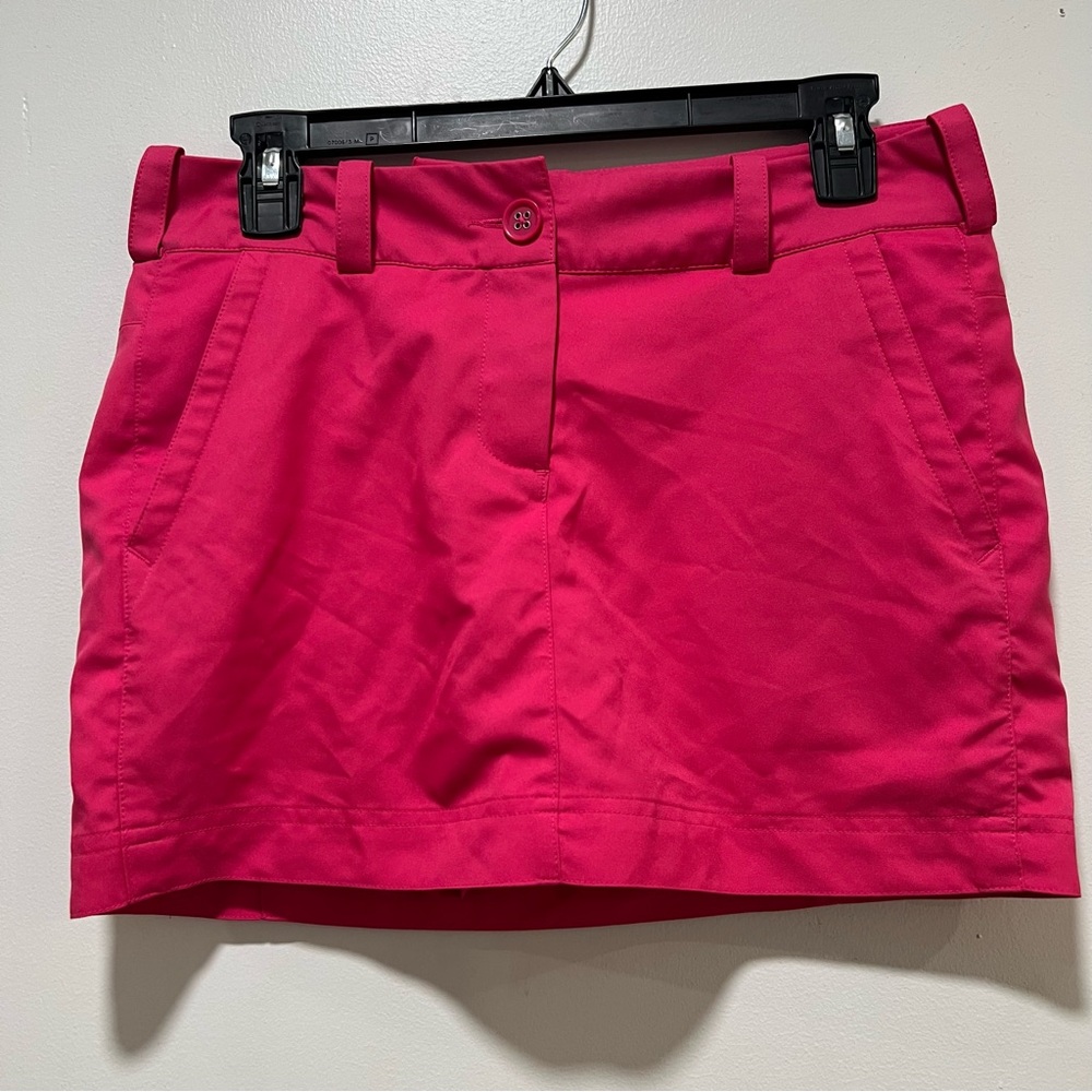 Nike Womens 4 Hot Pink Pure Tennis Skirt Solid Mini Barbiecore